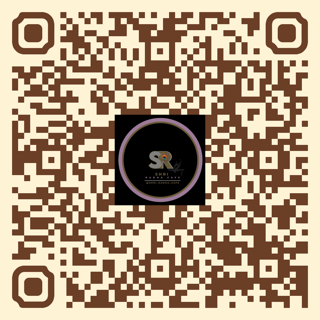 Shree Radha Cafe Menu QR Code